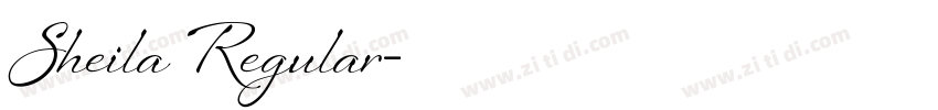 Sheila Regular字体转换